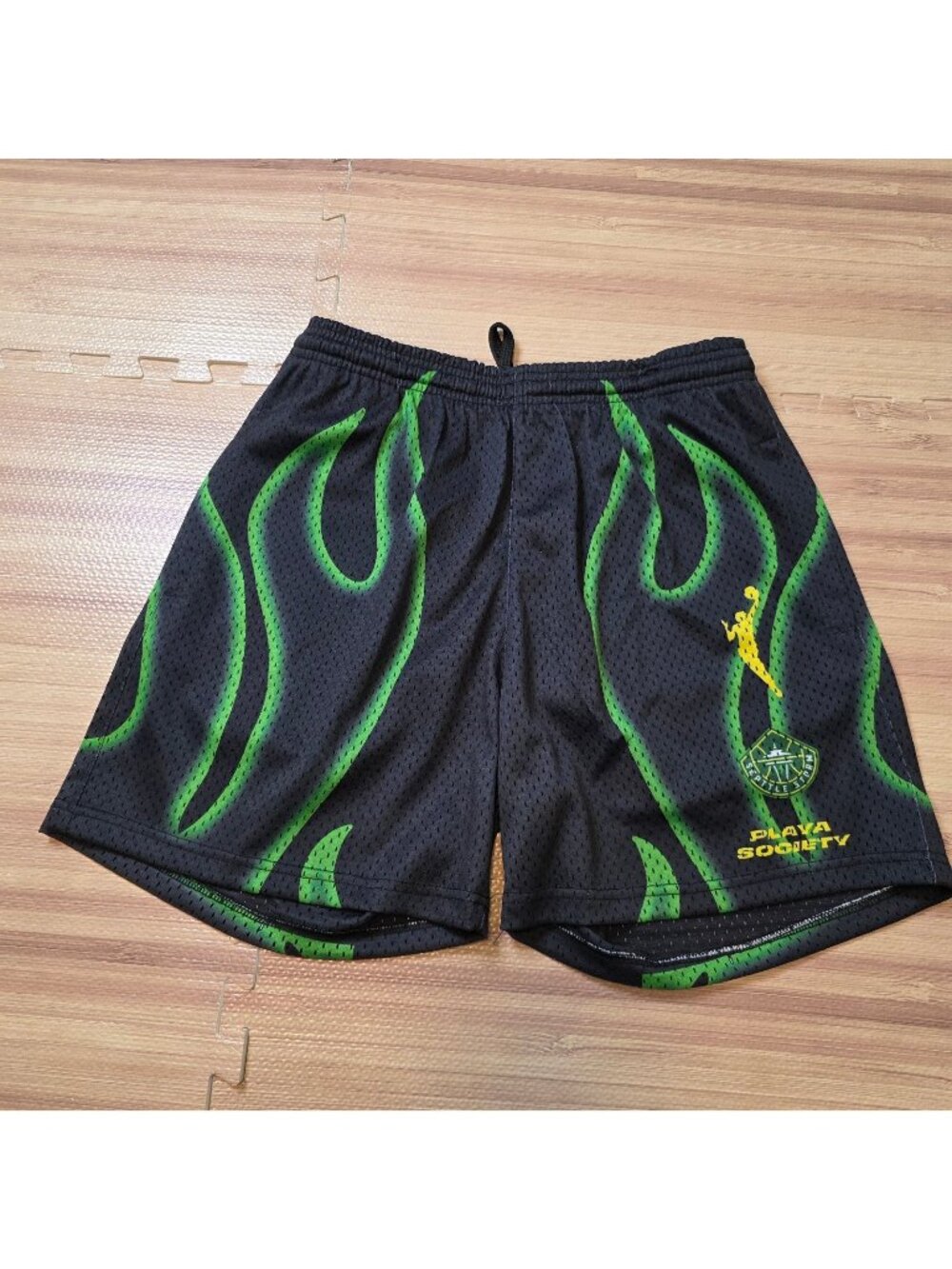 Playa Society WNBA Seattle Storm Mesh Basketball Shorts Women's Size Large
